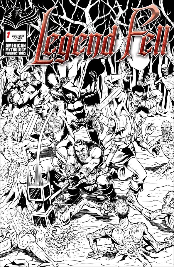 Legend Fell issue 1-D Buz Hasson & Ken Haeser B/W Cover, 1/100
