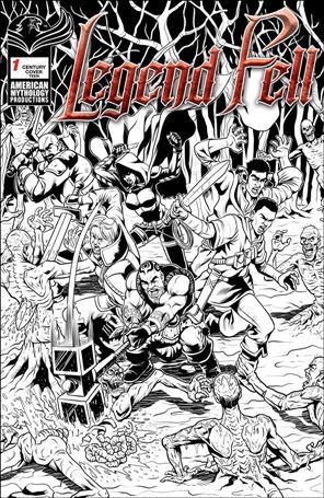 Legend Fell issue 1-D Buz Hasson & Ken Haeser B/W Cover, 1/100