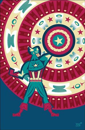 Captain America (2018) issue 25-D Jeffrey Veregge Native American Tribute Cover