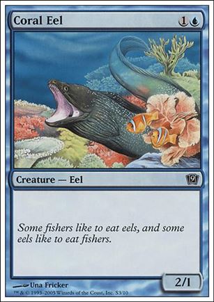 Magic the Gathering: 9th Edition (Starter Deck Subset) card S3 Coral Eel