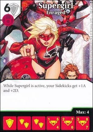 DC Comics Dice Masters War of Light card 103 Supergirl: Enraged