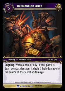World of Warcraft: Heroes of Azeroth (Base Set) card 71 Retribution Aura