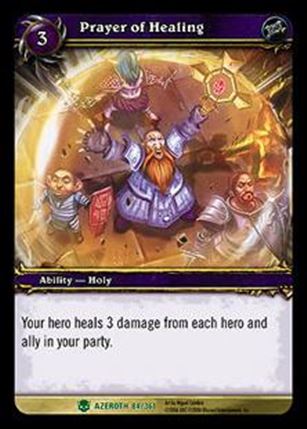 World of Warcraft: Heroes of Azeroth (Base Set) card 84 Prayer of Healing