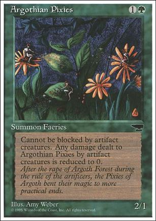 Magic the Gathering: Chronicles (Base Set) card 57 Argothian Pixies