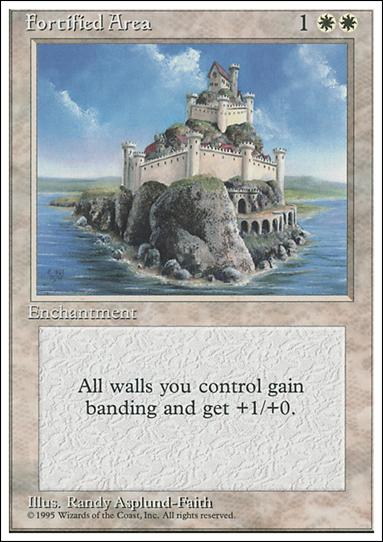 Magic the Gathering: 4th Edition (Base Set) card 26 Fortified Area
