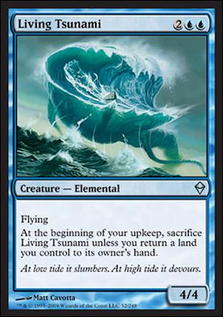Magic The Gathering: Zendikar (Base Set) card 52 Living Tsunami