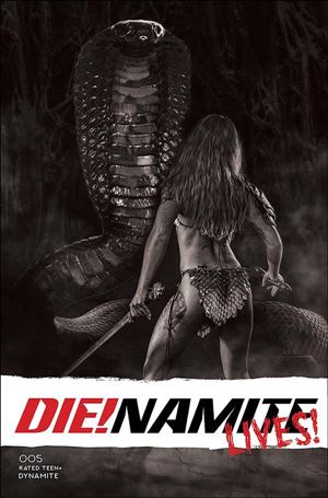 Die!namite Lives! issue 5-K 1:20 Black & White Cosplay Photo Cover