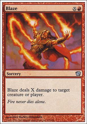Magic the Gathering: 9th Edition (Base Set) card 175 Blaze