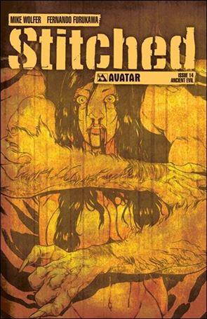Stitched issue 14-D 1:3 Ancient Evil Cover