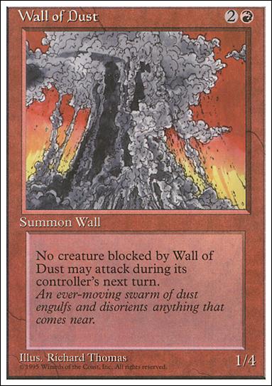 Magic the Gathering: 4th Edition (Base Set) card 229 Wall of Dust