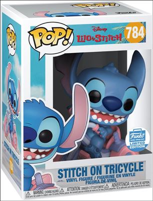 POP! Disney figure '784' Stitch on Tricycle Funko Shop Exclusive