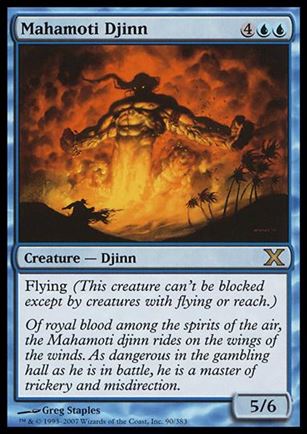 Magic the Gathering: 10th Edition (Base Set) card 90 Mahamoti Djinn