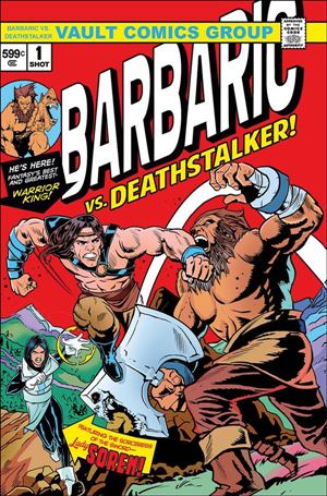 Barbaric vs. Deathstalker issue One Shot-F Nathan Gooden Vault Vintage Premium Cover