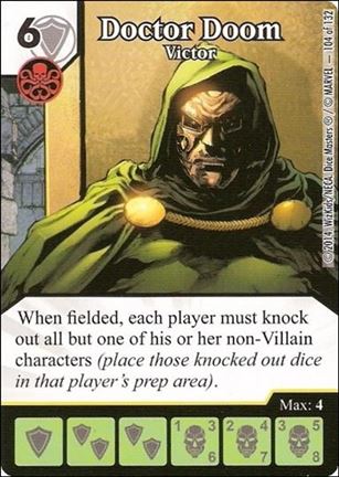 Marvel Dice Masters Avengers vs. X-Men  card 104 Doctor Doom: Victor