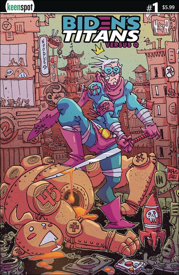 Biden's Titans vs Q issue 1-C Erik Klaus Cover