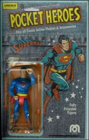 Pocket Super Heroes figure 19 Superman (Pocket Heroes Re-Pack) (UK Card)