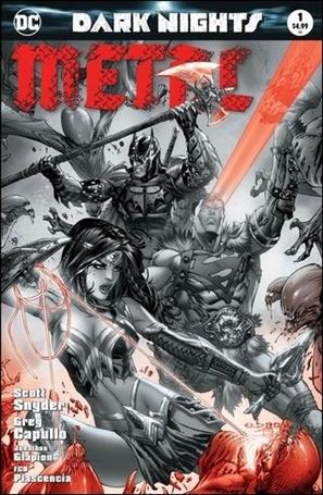 Dark Nights: Metal issue 1-SL e.Bas Most Good Hobby B&W Cover