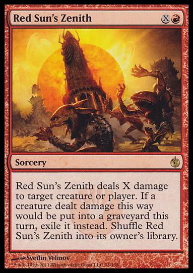 Magic the Gathering: Mirrodin Besieged (Base Set) card 74 Red Sun's Zenith