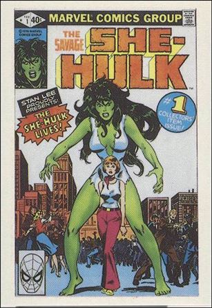 Marvel Super Heroes First Issue Covers (Base Set) card 47 The Savage She-Hulk