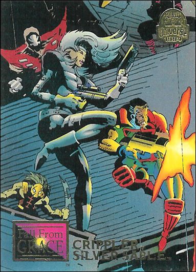 Marvel Universe: Series 5 (Base Set) card 67 Crippler & Silver Sable