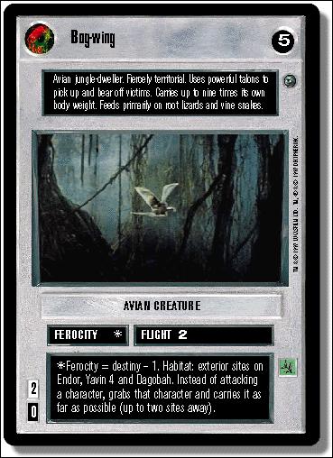 Star Wars: Dagobah Limited (Base Set) card 18 Bog-wing