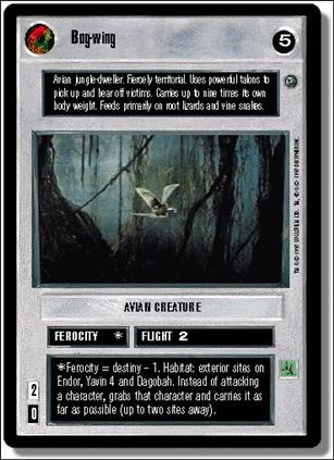 Star Wars: Dagobah Limited (Base Set) card 18 Bog-wing