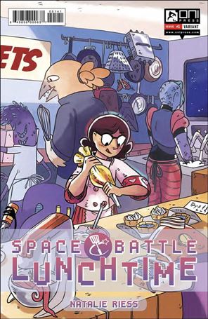 Space Battle Lunchtime issue 1-C Natalie Riess Space Cadets Wraparound Cover