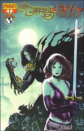 Darkness vs Eva: Daughter of Dracula issue 1-D Paul Renaud Silver Foil Cover w/COA 1/270