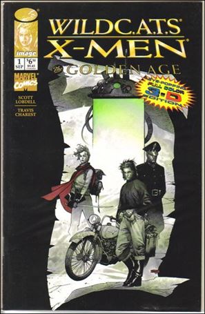 WildC.A.T.s/X-Men: The Golden Age issue 1-C 3-D Editon - Travis Charest Cover