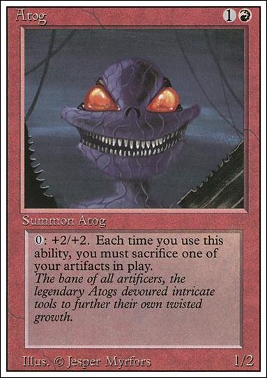 Magic the Gathering: Revised (Base Set) card 139 Atog