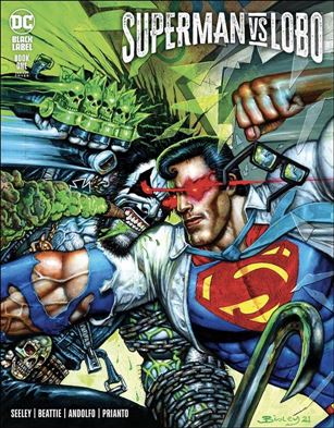 Superman vs Lobo issue 1-B Simon Bisley Cover