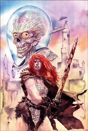 Mars Attacks Red Sonja issue 1-T Dustin Nguyen Virgin Cover