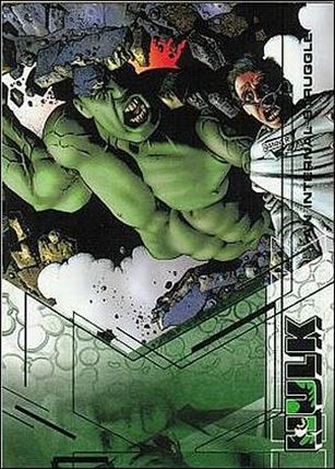 Hulk Film and Comic Cards (Base Set) card 11 An Internal Struggle