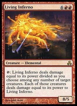 Magic the Gathering: Guildpact (Base Set) card 69 Living Inferno