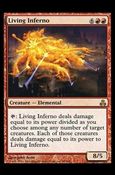 Magic the Gathering: Guildpact (Base Set) card 69 Living Inferno