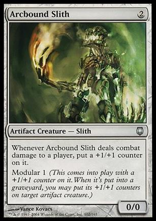 Magic the Gathering: Darksteel (Base Set) card 102 Arcbound Slith