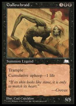 Magic the Gathering: Weatherlight (Base Set) card 70 Gallowbraid
