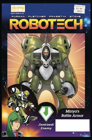 Robotech (2017) issue 23-B Blair Shedd Action Figure Cover