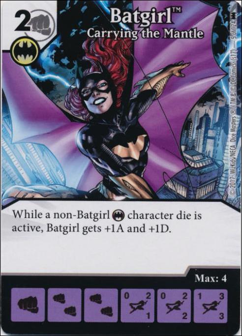 DC Comics Dice Masters Batman card 5 Batgirl: Carrying the Mantle