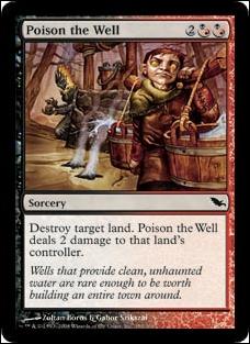 Magic the Gathering: Shadowmoor (Base Set) card 193 Poison the Well