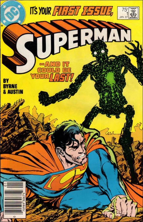 Superman (1987) issue 1-B Newsstand Cover