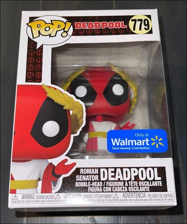 POP! Marvel figure 779-B Roman Senator Deadpool (Walmart Exclusive)