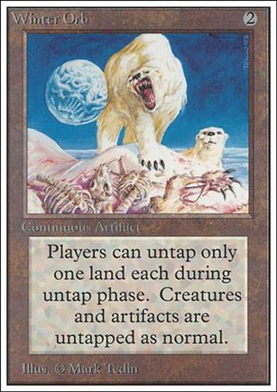 Magic the Gathering: Unlimited (Base Set) card 276 Winter Orb