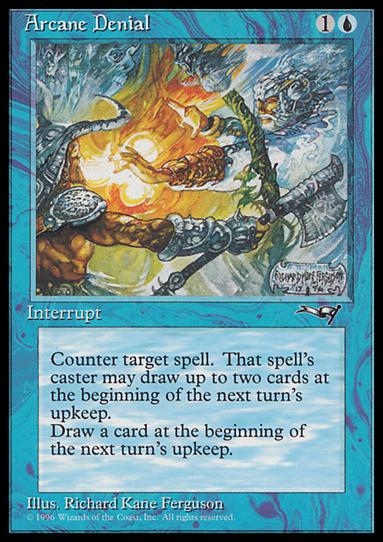 Magic the Gathering: Alliances (Base Set) card 22 Arcane Denial