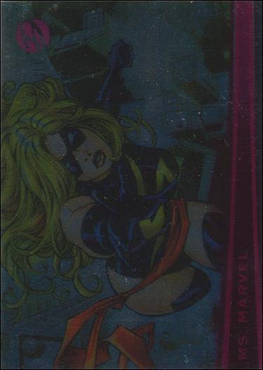 Marvel Dangerous Divas (Parallel Foil Base Set) card 7 Ms. Marvel