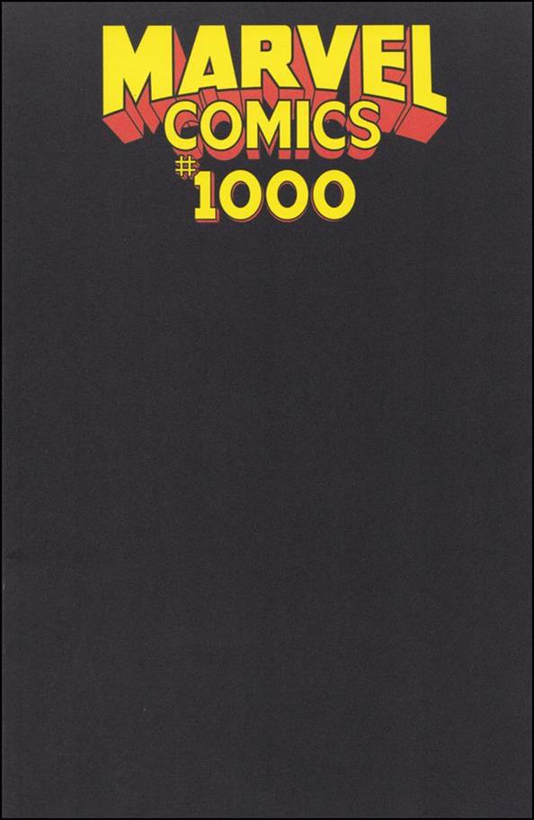 Marvel Comics (2019) issue 1000-SH ZMX Comics Black Blank/Sketch Cover 1/2500