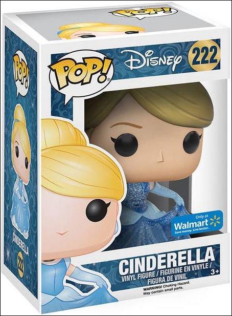 POP! Disney figure 222-C Cinderella (Glitter) Walmart Exclusive