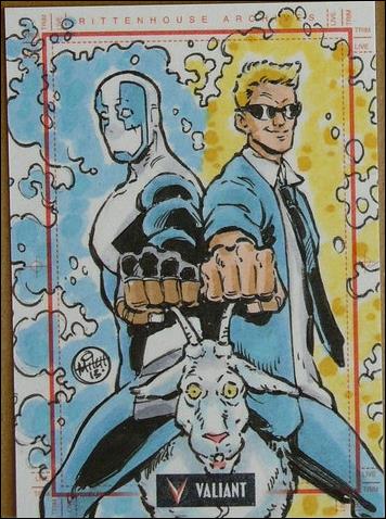 2013 Valiant Comics Preview Trading Card Set (Sketch Card Subset) card MB-03