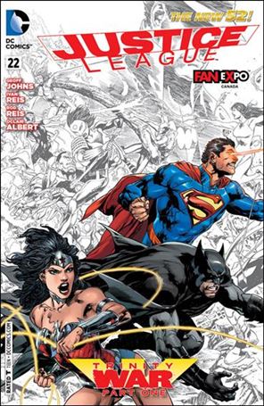 Justice League (2011) issue 22-G Ivan Reis Fan Expo Canada Sketch Cover 1/1000
