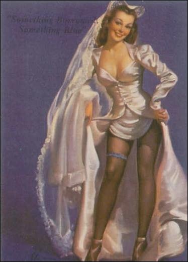 Elvgren's Calendar Pinups 2 (Base Set) card 33 Something Blue